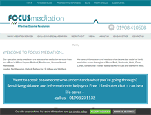 Tablet Screenshot of focus-mediation.co.uk